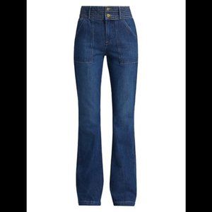 Frame Le High Flare Patch Pocket Jean Size 25